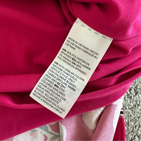 Chicos Ity Shift Pattern Dress in Raspberry Size 3 / US 16 - Picture 4 of 7